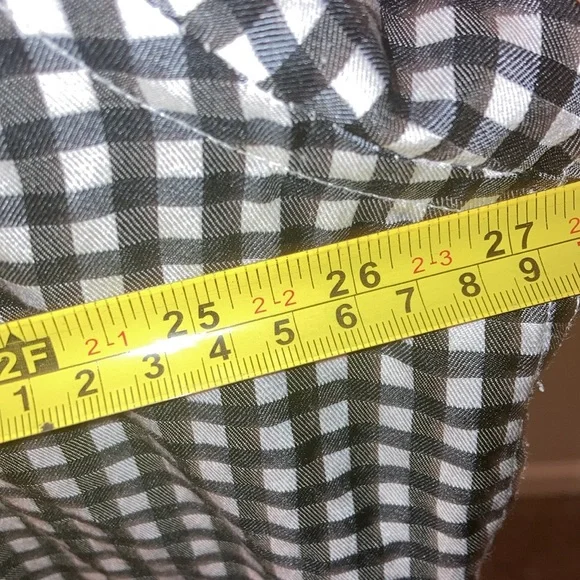 Georges | Men’s Black/White Checkered Dress Shirt - Size 18/18 1/2 36/37 - Picture 10 of 12